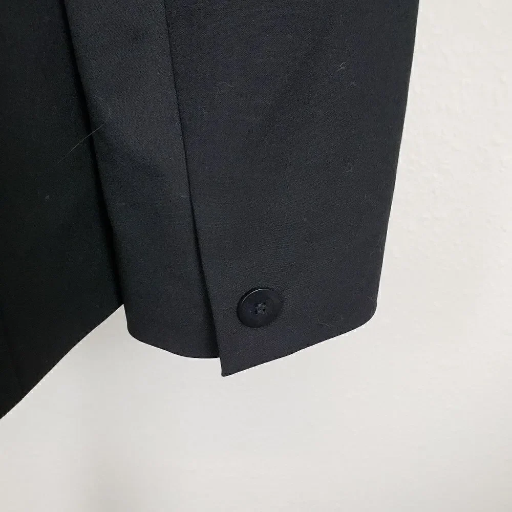 Lafayette 148 New York double button blazer black